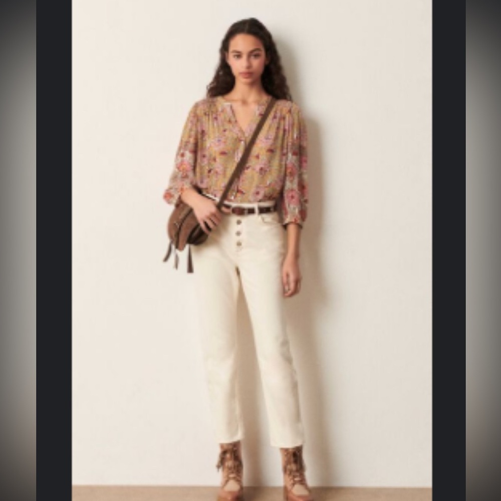 White Sandro Amber Jean *with tags*